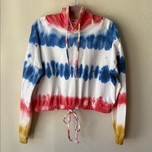 BEACH RIOT CROPPED BRYCE HOODIE IN TIE DYE
